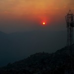 Saiha, widok z hotelu