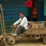 Lungbun, chinski pastor w samochodzie